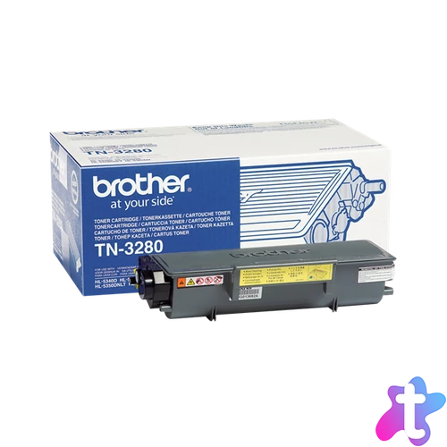 Brother Toner TN-3280, Nagy töltetű - 8000 oldal, Fekete