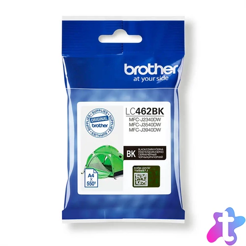 Brother patron LC462BK fekete, 550 oldal, MFJC2340/3940/3540