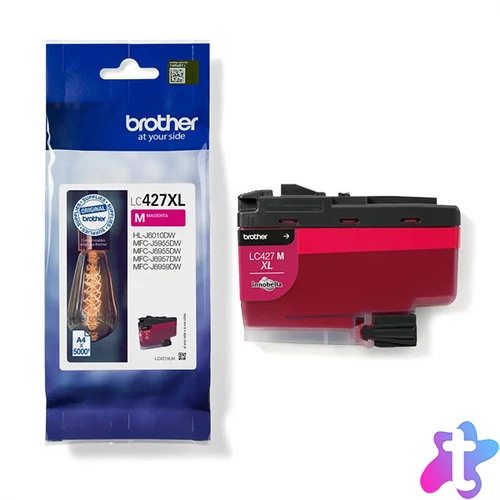 Brother patron LC427XLM, Magenta, 5000 oldal, MFCJ5955/6955/6957