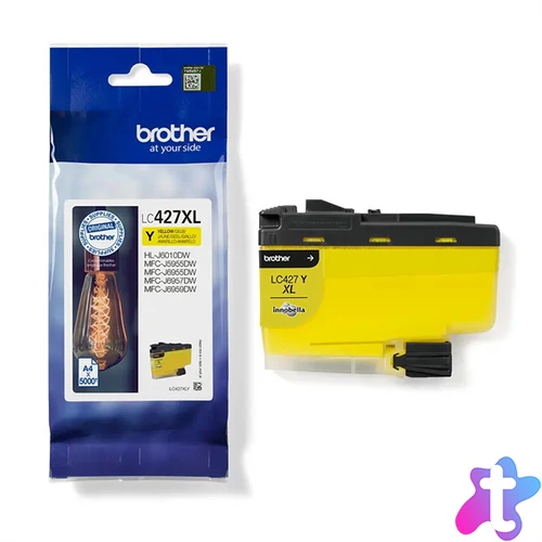 Brother patron LC427XLY, Yellow, 5000 oldal, MFCJ5955/6955/6957