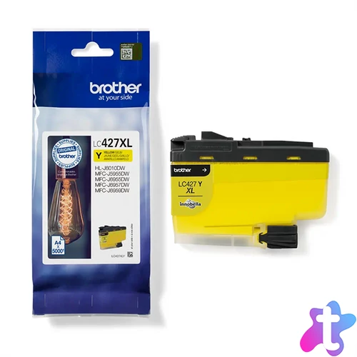 Brother patron LC427XLY, Yellow, 5000 oldal, MFCJ5955/6955/6957