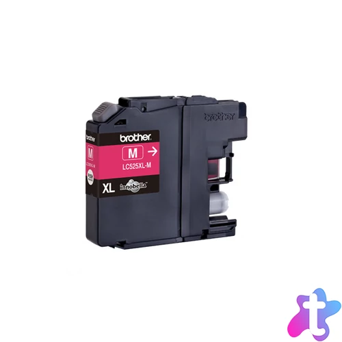 BROTHER Tintapatron LC525XLM, Szuper nagy töltetű - 1300 oldal, Magenta