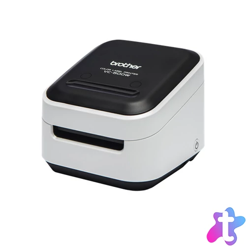 BROTHER címkenyomtató, VC500W, ZINK Zero-ink, színes nyomtatás, 8 mm/mp, USB/Wifi, 303dpi, PT Editor Lite, CZ címke