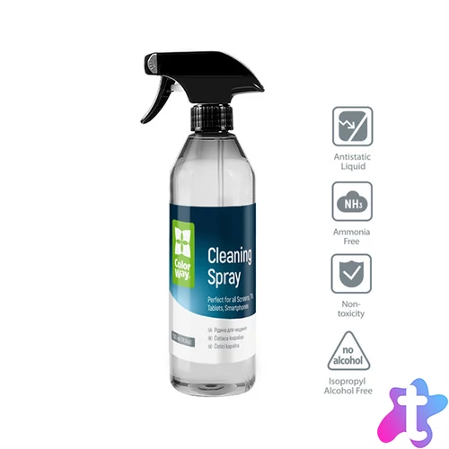 COLORWAY Tisztítószer készlet CW-5500, nagyméretű elektronikai készlet (550 ml és 2 mikroszálas)