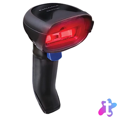 Datalogic vonalkód olvasó QuickScan I QD2220, 1D, USB, (USB,Stand),  black