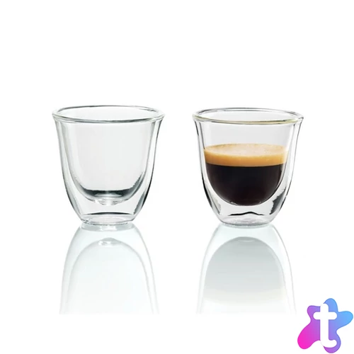 DELONGHI DLSC310 eszpresszó pohárszett, 2 db, duplafalu, hőálló, 300°C