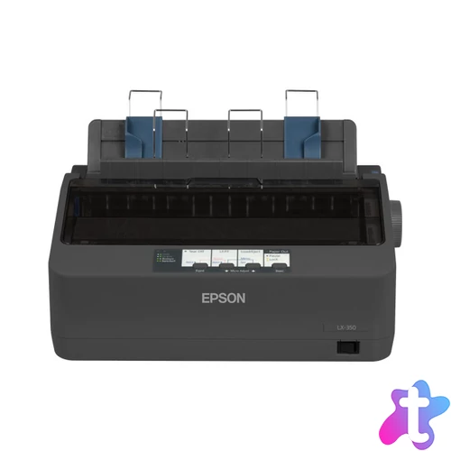 EPSON Mátrixnyomtató - LX-350 (Mechanikus pontmátrix, A4, 9 tű, 347 karakter/s, USB/RS-232)