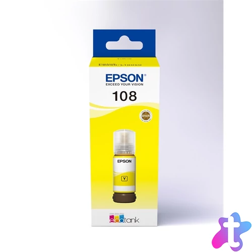 EPSON Tintapatron 108 EcoTank Yellow ink bottle