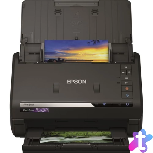 EPSON FastFoto FF-680W (A4, 600X600 DPI,45 lap/perc, USB/WiFi)