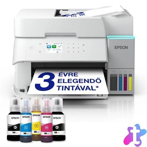 EPSON Tintasugaras nyomtató - EcoTank L6376 (A4, MFP, színes,4800x1200 DPI, 35 lap/perc, Full duplex, ADF, USB/LAN/Wifi)
