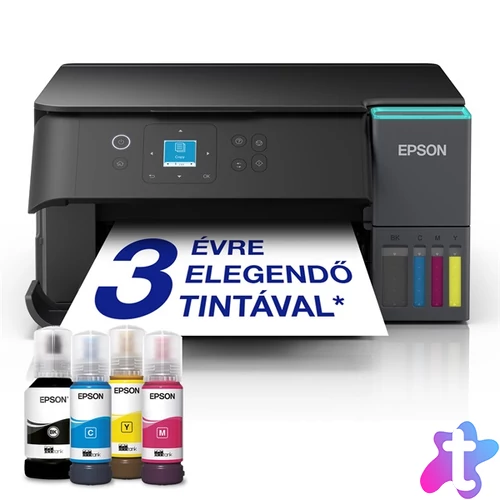 EPSON Tintasugaras nyomtató - EcoTank L4360 (A4, MFP, színes, 5760x1440 DPI, 33 lap/perc, duplex, USB/Wifi/Wifi Direct)