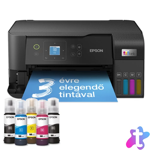 EPSON Tintasugaras nyomtató - EcoTank L3560 (A4, MFP, színes, 4800x1200 DPI, 33 lap/perc, USB/Wifi)