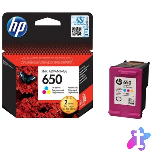 HP Patron No 650 háromszínű tintapatron Ink Advantage