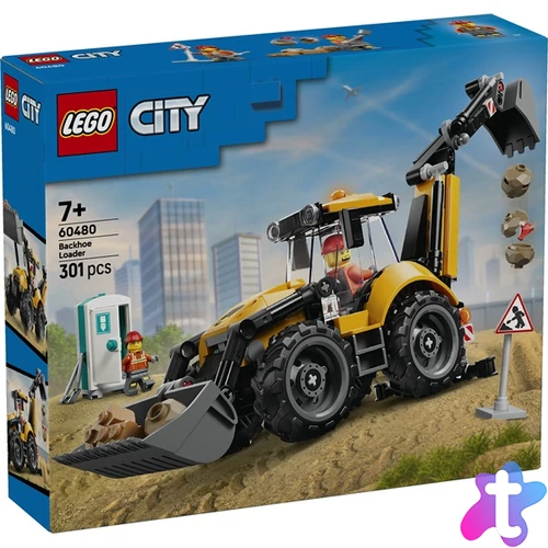 LEGO® City Great Vehicles Sárga árokásó-rakodó 60480