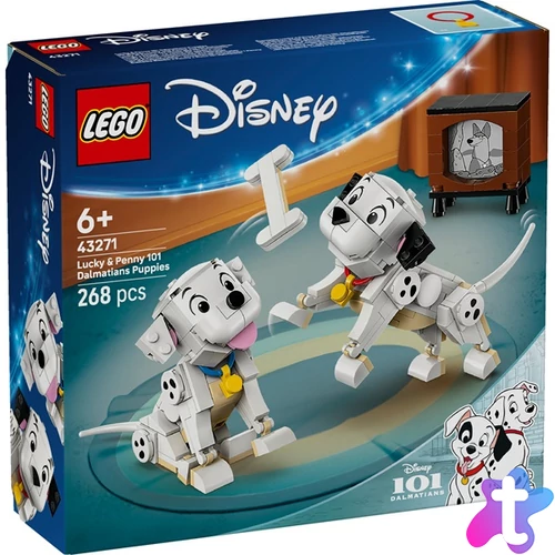 LEGO® | Disney 101 kiskutya: Kuksi és Pelyhes dalmatakölykök, építőjáték 43271