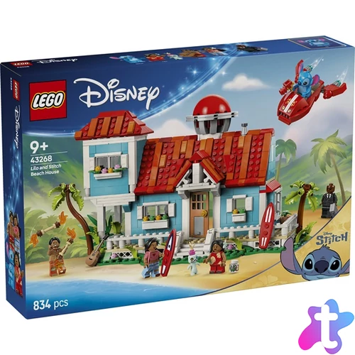 LEGO® | Disney Lilo és Stitch tengerparti háza, építőkészlet játék 43268