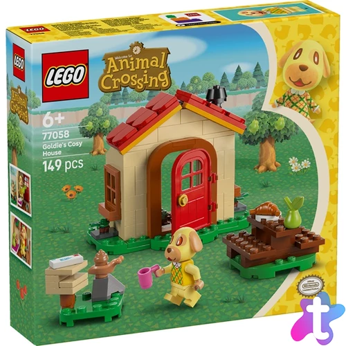 LEGO® Animal Crossing™ Goldie otthonos házikója, építőjátékszett 77058
