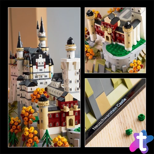 LEGO® Architecture Neuschwanstein kastély, gyűjthető modellkészlet felnőtteknek 21063