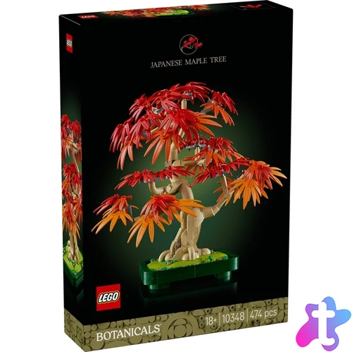 LEGO® Botanicals Vöröslevelű japán juhar bonsai, növénydekoráció 10348