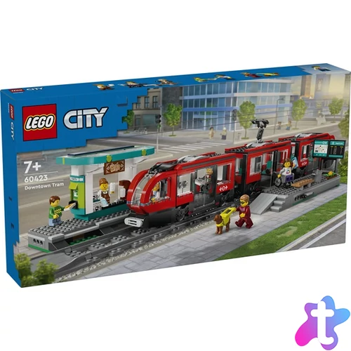 LEGO® City Belvárosi villamos és megálló játékszett 60423