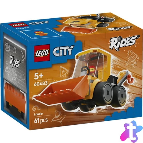 LEGO® City Járgányok – Építőipari rakodógép játéképítő-készlet 60483