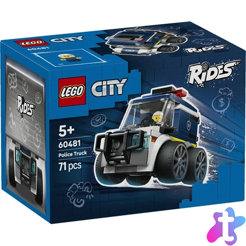 LEGO® City Járgányok – Rendőrségi teherautó játéképítő-készlet 60481