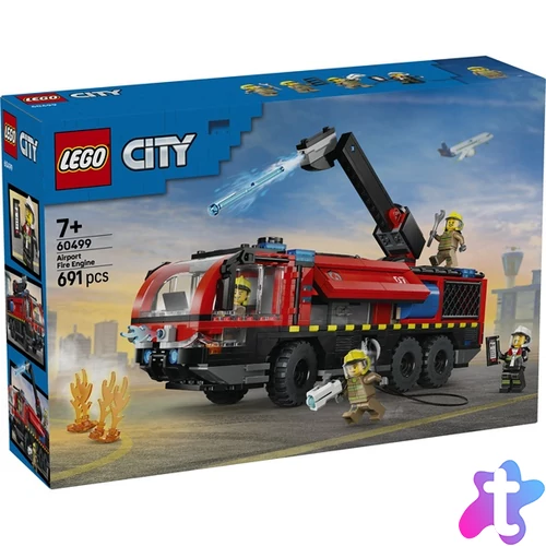LEGO® City Repülőtéri tűzoltóautó – Játék teherautó-építőkészlet 60499