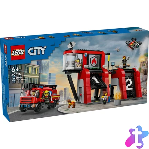 LEGO® City Tűzoltóállomás tűzoltóautóval 60414