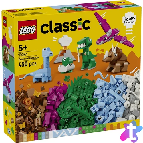 LEGO® Classic Kreatív dinoszauruszok, fantáziadús játékmodellek 11041