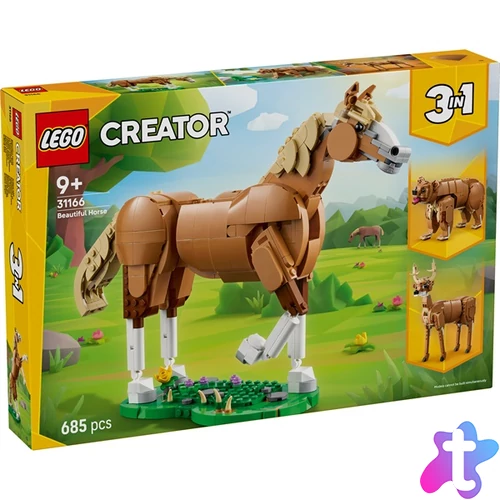 LEGO® Creator 3 az 1-ben Csodaszép ló játék állatot tartalmazó építőszett 31166