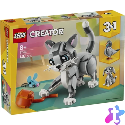 LEGO® Creator 3 az 1-ben Játékos cica, játék állatos szett 31163