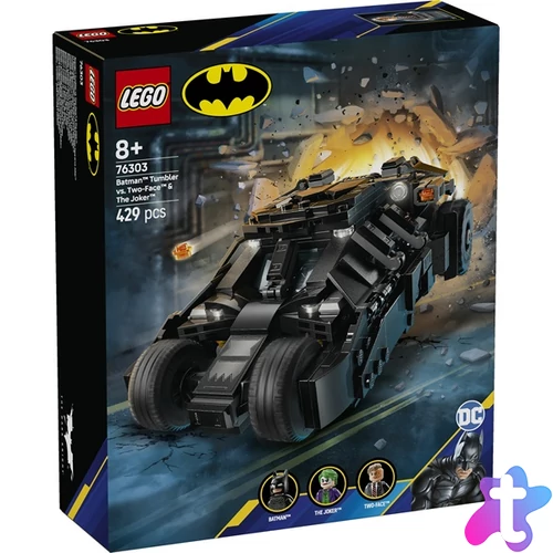 LEGO® DC Batman™: Batman™ Tumbler vs. Kétarc™ és Joker™, játék autó 76303