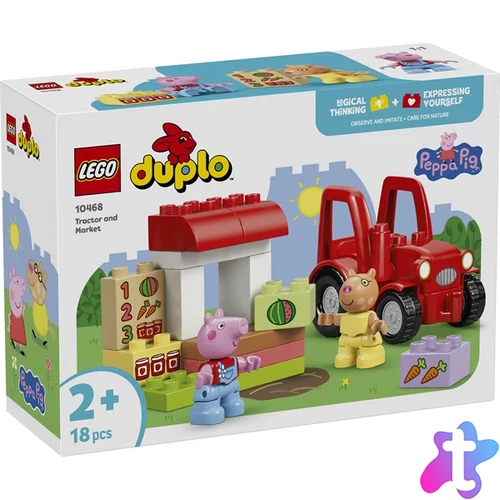 LEGO® DUPLO® Peppa malac Traktor és piac építőkészlet 10468