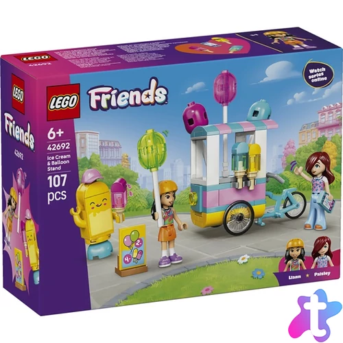 LEGO® Friends Fagylalt- és léggömbárus, építőkészlet 42692