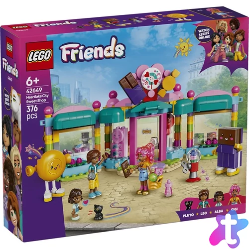 LEGO® Friends Heartlake City édességbolt, történetmesélős játék izgalmas szituációkkal 42649
