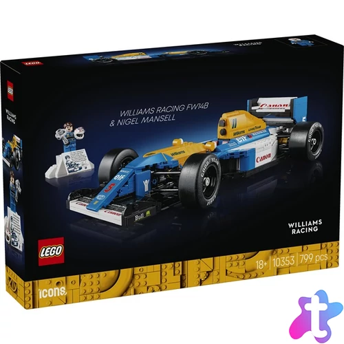 LEGO® Icons Williams Racing FW14B és Nigel Mansell, dekoráció a home office íróasztalodra 10353