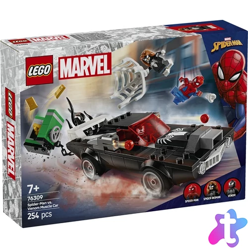 LEGO® | Marvel Pókember vs. Venom sportautója, szett megépíthető játék járművel 76309