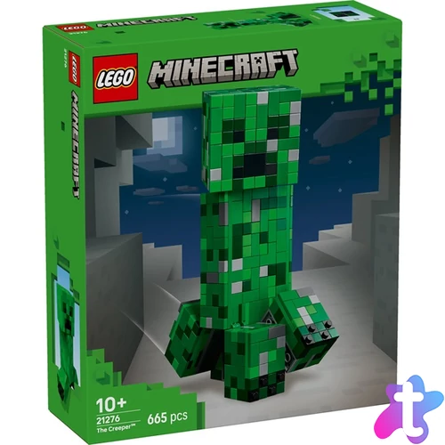 LEGO® Minecraft® A Creeper™, videójátékon alapuló dekoráció, és akciófigurát rejtő építőjáték 21276