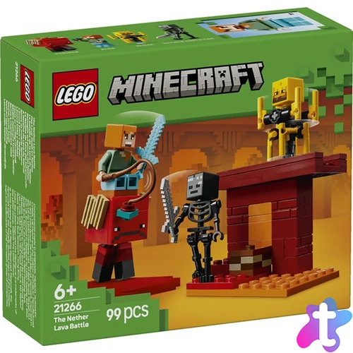 LEGO® Minecraft® Csata az alvilági lávatónál gamerjáték gyerekeknek 21266