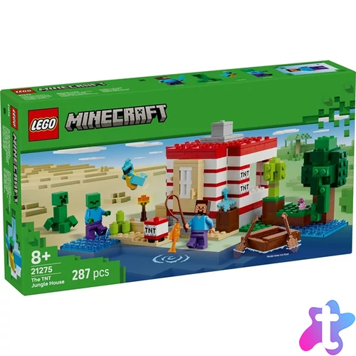LEGO® Minecraft® Dinamitház a dzsungelben, videójátékon alapuló, gyűjthető játék 21275