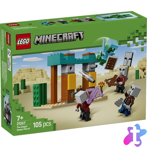 LEGO® Minecraft® Illagerek őrjárata a sivatagban, gamerszett gyerekeknek 21267