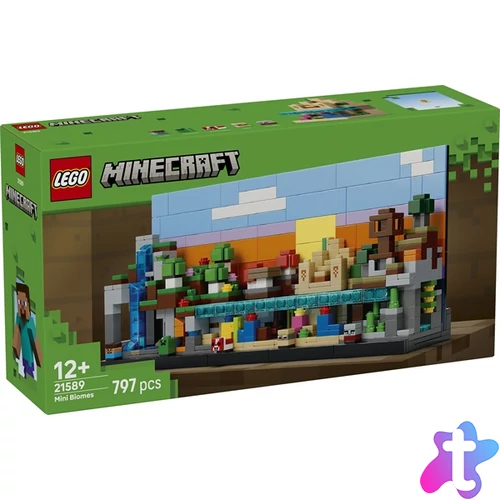 LEGO® Minecraft® Minibiomok, művészi gaming építőkészlet 21589