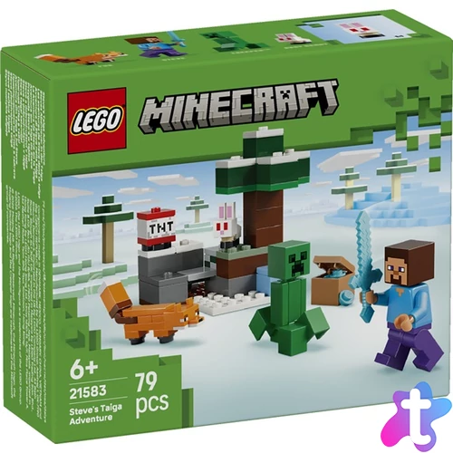 LEGO® Minecraft® Steve tajgai kalandjai, gamerajándék 21583