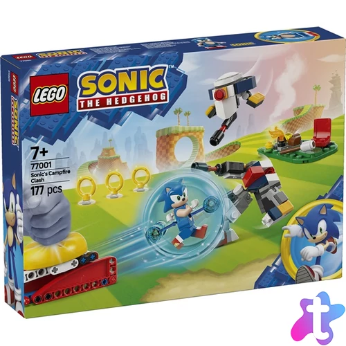 LEGO® Sonic the Hedgehog™ Sonic csatája a tábortűznél, játék 77001