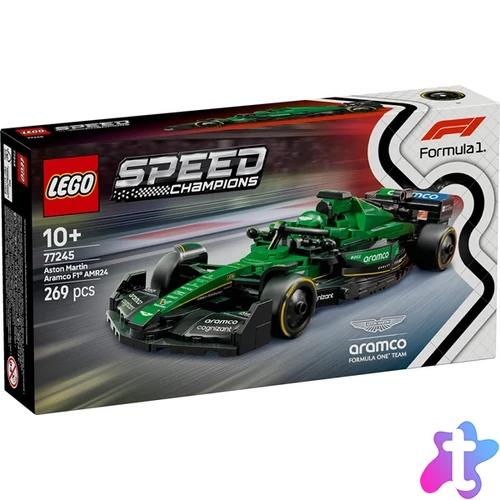 LEGO® Speed Champions Aston Martin Aramco F1® AMR24 versenyautó, járműkészlet 77245