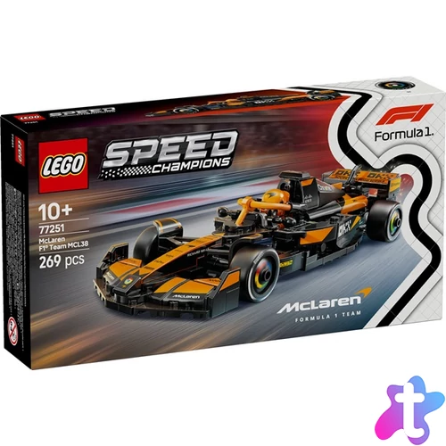 LEGO® Speed Champions McLaren F1® Team MCL38 versenyautó, járműszett 77251