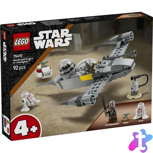 LEGO® Star Wars™ Mando és Grogu N1-es vadászgépe, építőjáték 75410