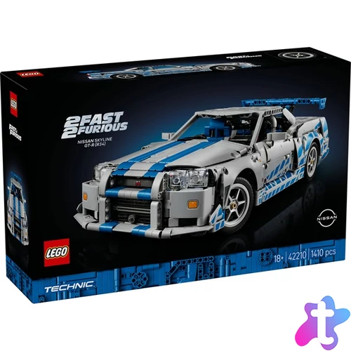 LEGO® Technic 2 Fast 2 Furious Nissan Skyline GT-R (R34) autómodellszett 42210