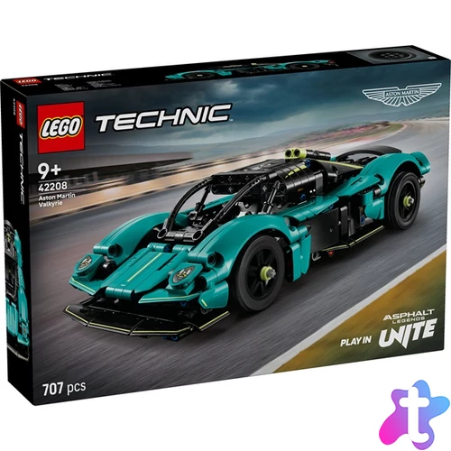 LEGO® Technic Aston Martin Valkyrie, megépíthető autómodellszett 42208