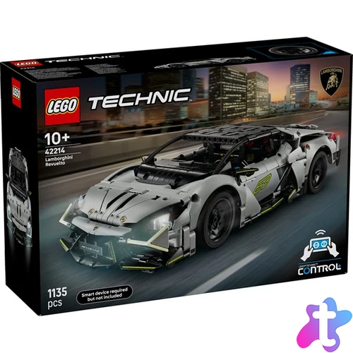 LEGO® Technic Lamborghini Revuelto szuper sportautó készlet, STEM-építőjáték 42214